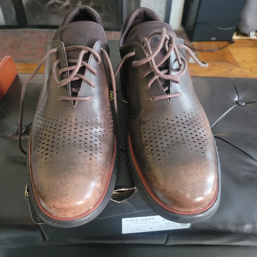Cole Haan 2 Zerogrand LSR Wing Dark Chocolate/Black - Picture 4 of 10